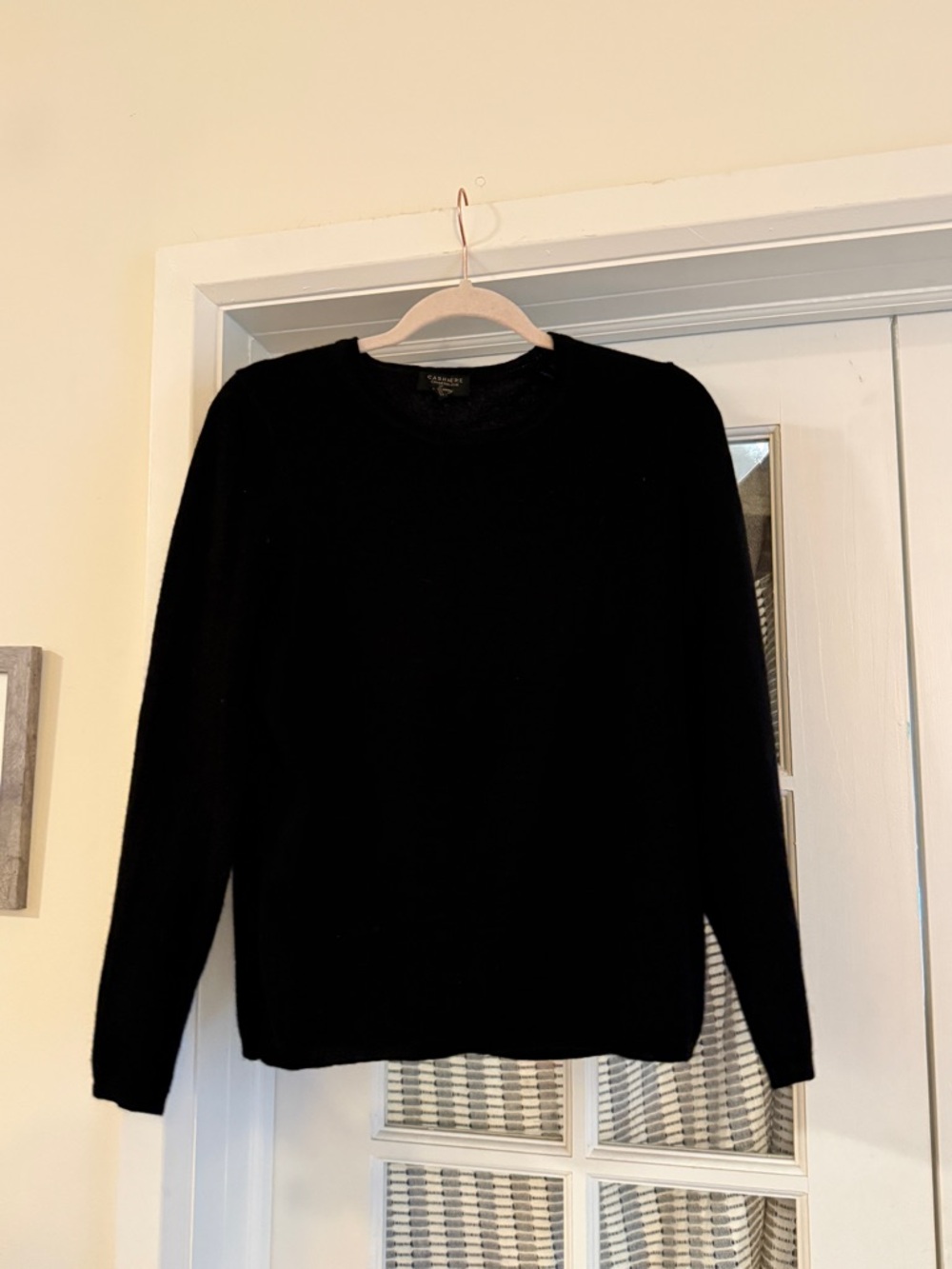 Charter Club Men's Black Cashmere Crewneck Sweater